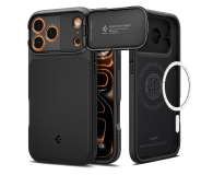 Etui / obudowa na smartfona Spigen Optik Armor Mag Magsafe do Iphone 17 Pro Max Black